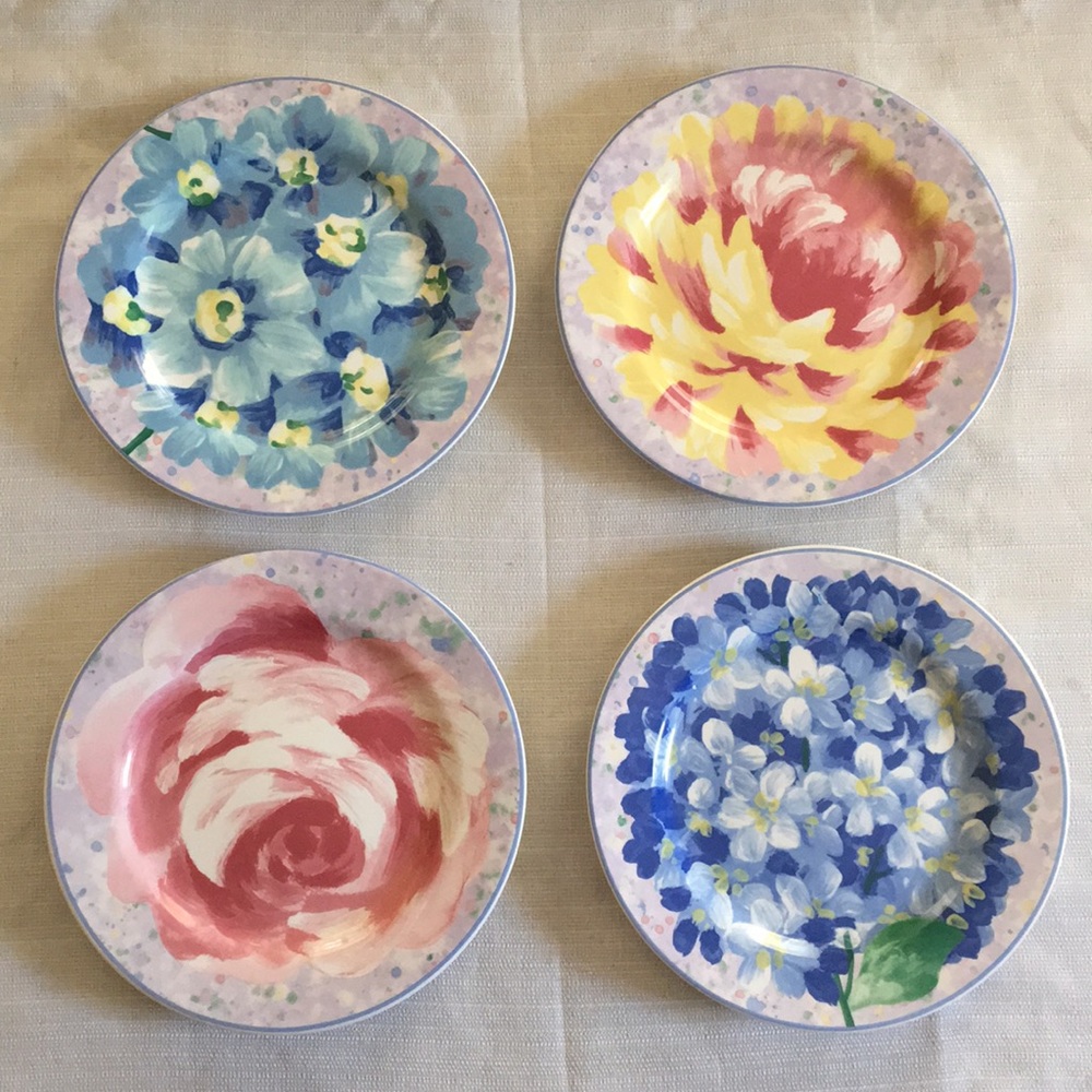 Promenade by Sango Floral Salad Plate Set of 4